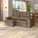 Ver imagem 1 de Sofá Retrátil Reclinável Alion Plus 2,10m Suede Capuccino - Xflex Sofas