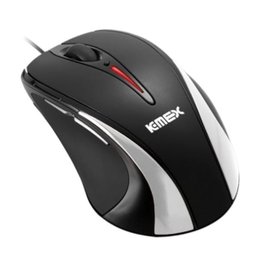 Mouse Optical K-MEX Laser ML-R135 3200 DPI USB Preto e Prata - 1 Mouse Optical K-MEX Laser ML-R135 3200 DPI USB Preto e Prata - 1