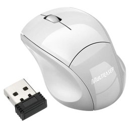 Mouse sem Fio Multilaser MO145 SKI ICE USB com Nano Receptor 2.4 GHZ 1600 DPI Branco - 1