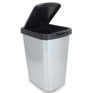 Lixeira Click com Label 9L Inox