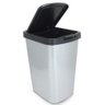 Lixeira Click com Label 9L Inox - 1