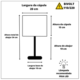Kit 02 Abajur Quarto Madeira Imbuia Cúpula Algodão (bege) - 4