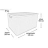Organizador Rattan 15l Preto - 3