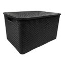 Ver imagem 1 de Organizador Rattan 15l Preto