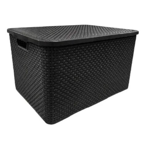 Organizador Rattan 15l Preto