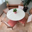 Ver imagem 2 de Conjunto Mesa de Jantar com 4 Cadeiras de Tela Freijó Off Write 100% Mdf Veronese