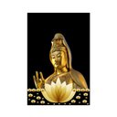 Ver imagem 2 de Placa Decorativa Mdf Kuan Yin Tamanho 20x27cm