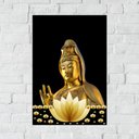 Ver imagem 1 de Placa Decorativa Mdf Kuan Yin Tamanho 20x27cm