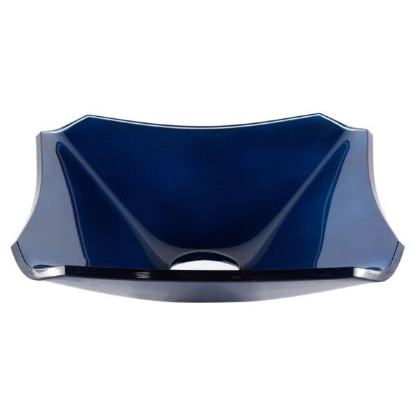 Cuba para Banheiro de Vidro Retrô 30 Cm - Azul escuro - 1