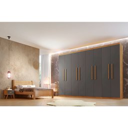 Guarda Roupa Casal Hera 8 Portas e 4 Gavetas Rufato - 1