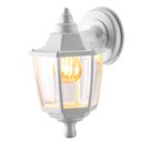 Ver imagem 3 de Arandela Luminária Fechada Branca Parede 36,5cm E27 Dital Bivolt Heritage Externo Interno Jardim