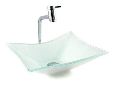 Kit Banheiro Torneira Link+ Cuba Retangular Fosca + Válvula + Sifão - Retangular - 1