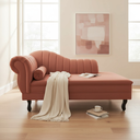 Ver imagem 2 de Recamier Decorativo Divã Amsterdã 187cm Lado Direito Bouclé Terracota