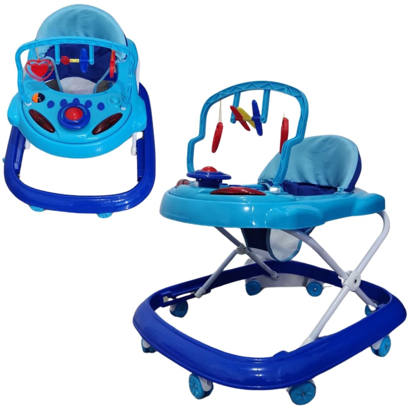Andador Musical Infantil Bebe Styll - Menino Cor:azul | MadeiraMadeira