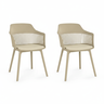 Kit 2 Cadeiras Montreal Marcela Estofada - Nude - 1