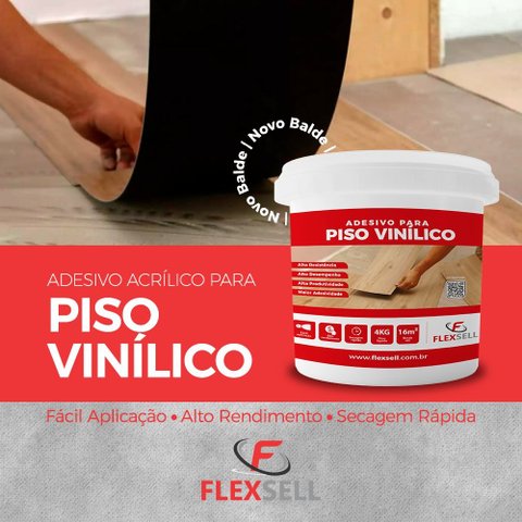 Flexsell Adesivo Extra Tack para Piso Vinilico Emb 4 Kg