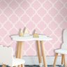 Papel de Parede Infantil Geométrico Rosa + Cola para Aplicação - 2