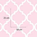 Ver imagem 4 de Papel de Parede Infantil Geométrico Rosa + Cola para Aplicação