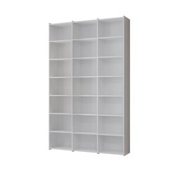 Estante Livreiro Multiuso Escritório 18 Nichos Montenegro - Branco - 2