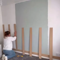 Kit 22 Ripas Mdf Rustico Lambri Madeira Shiplap 5cm Parede - 6