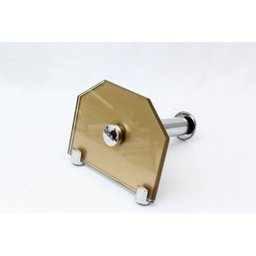 Kit Banheiro e Acessórios em Vidro 8 Mm - Dourado Canto - 7