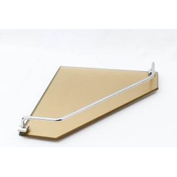 Kit Banheiro e Acessórios em Vidro 8 Mm - Dourado Canto - 4