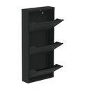 Ver imagem 4 de Sapateira de Aço Plus 50 Cm com 3 Portas com Abertura Simultânea na Cor Preta