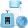 Mini Liquidificador Portátil Recarregável 6 Lâminas Azul - 2