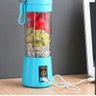 Mini Liquidificador Portátil Recarregável 6 Lâminas Azul - 4