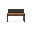 Ver imagem 2 de Mesa Estação de Trabalho Dupla 1,50x1,35m 02 Lugares s/Gavetas c/Ponto de Tomada Nogal Sevilha/Preto