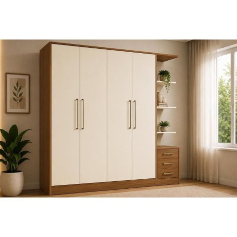 Guarda Roupa 4 Portas 5 Gav T593 Kappesberg Of White
