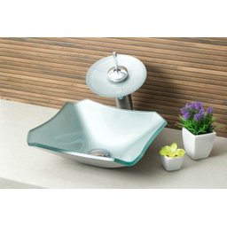 Torneira Monocomando Cascata para Banheiro Redonda Alta - Prata - 2