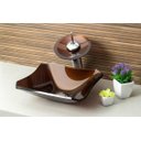 Ver imagem 2 de Torneira Monocomando Cascata para Banheiro Redonda Alta - Marrom