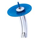 Ver imagem 1 de Torneira Monocomando Cascata para Banheiro Redonda Alta - Azul Claro