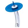 Torneira Monocomando Cascata para Banheiro Redonda Alta - Azul Claro - 1