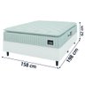 Cama Box Queen Colchão Espuma D33 Pillow Top Van Gogh 158x198x62cm Hellen - 4