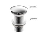 Ver imagem 5 de Kit Banheiro Cuba de Vidro Retrô 38 cm + Torneira Link + Válvula - Prata