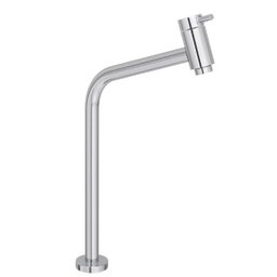 Kit Banheiro Cuba de Vidro Redonda 30cm + Torneira Link + Válvula - Branco - 5