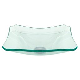 Cuba Retangular 38cm Incolor de Vidro 8 Mm para Banheiros e Lavabos - 2