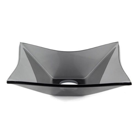 Cuba Para Banheiro de Vidro Retangular - Fumê