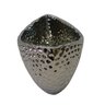 Vaso Decorativo em Cerâmica Bubble Boat Prata Metalizado 25,5x14x10 Cm Mp3 Imports 9045pra - 4