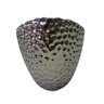 Vaso Decorativo em Cerâmica Bubble Boat Prata Metalizado 25,5x14x10 Cm Mp3 Imports 9045pra - 3
