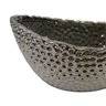 Vaso Decorativo em Cerâmica Bubble Boat Prata Metalizado 25,5x14x10 Cm Mp3 Imports 9045pra - 5