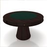 Conjunto Mesa de Jogos Carteado Bellagio Tampo Reversível e 6 Cadeiras Madeira Poker Base Cone Velud - 2