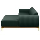 Ver imagem 6 de Sofá 2,45M 4 Lugares com Chaise Direito Pés Gold Molino C-117 Linho Verde