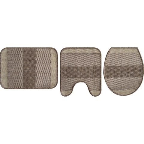 Jogo de Banheiro Natural Look 1220-a com 3 Pecas