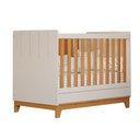 Ver imagem 2 de Berço Biscoito 100% Mdf Off White/nature - Permóbili