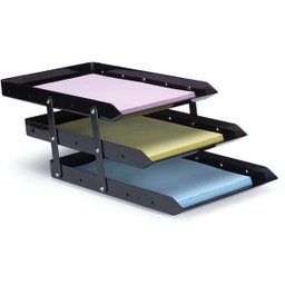 Caixa Correspondencia Tripla Movel Preta - 1