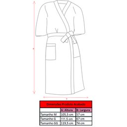 Roupão Feminino Lepper Estampado GG Lepper - 2
