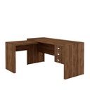 Ver imagem 2 de Mesa para Home Office com 03 Gavetas Nogal -tecno Mobili